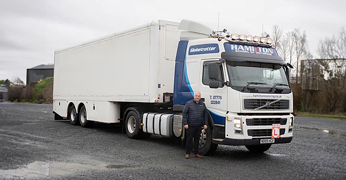 Image of Hamilton School of Motoring HGV and LGV Class 1 lorry