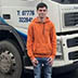 Adam Farrell passes his LGV Class 1 test